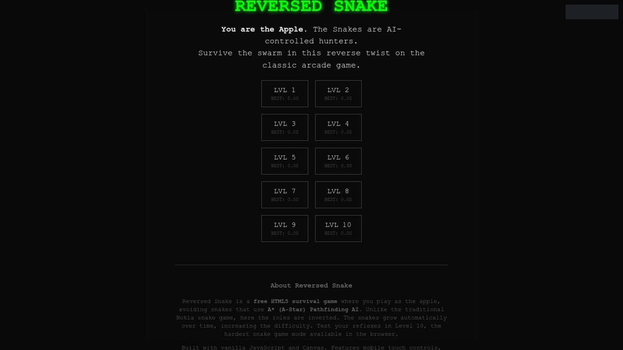 Reverse Snake